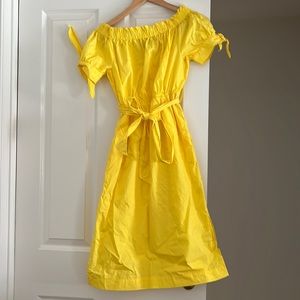 Gently worn J. Crew dress, size 4.  Yellow.